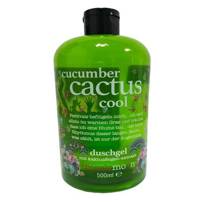 Treaclemoon Cucumber Cactus Cool Shower Gel with Prickly Pear Extract, 500 ml
