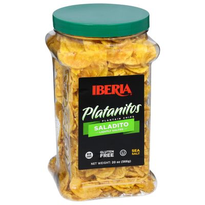 Iberia Saladito Lightly Salted Plantain Chips, 590 ml