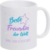ShirtInStyle Gift Set, “Best Friend in the World, Thank You for Being There!” Mug, White view 1
