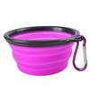 HALAWAKA Collapsible Silicone Pet Bowl with Carabiner Clip view 1