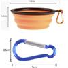 HALAWAKA Collapsible Silicone Pet Bowl with Carabiner Clip view 2
