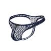 Canarea Men's Sexy Lace Low-Rise G-String Thong Underwear, Blue (M) view 1
