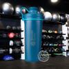 BlenderBottle Radian Stainless Steel Water Bottle, Insulated Bottle with BlenderBall, for Water, Protein Shakes and Fitness, BPA-Free, Double-Walled Vacuum Insulated, Ocean Blue view 2
