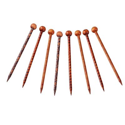 Tenlacum Printed Chinese/Japanese Hair Sticks for DIY Bridal Styling, 8 Pieces