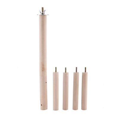 Parrot Perch Bird Cage Stand Toy Wooden Activity Branches Climbing Stairs