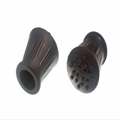 Rubber Cane Tips, 15 mm Inner Diameter, Black, 500 pcs
