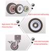 4-Piece 2-Inch Swivel Casters with U-Brackets, Quiet Rubber Wheels and Brakes view 4