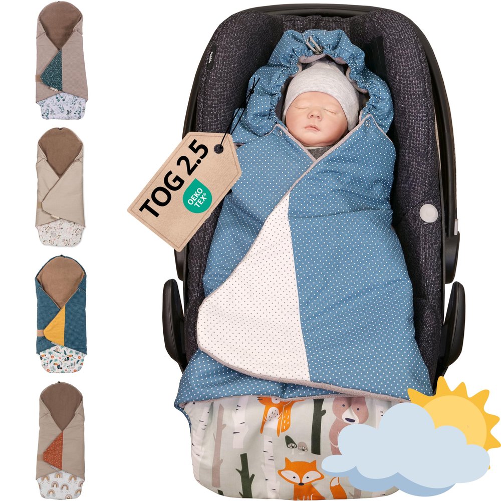 ULLENBOOM Baby Car Seat Swaddle Blanket for Fall & Winter
