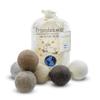 Friendsheep Wool Dryer Balls, 6-Pack, XL, Organic, Premium, Reusable, Cruelty-Free, Handmade, Fair Trade, Lint-Free, Fabric Softener, Brown and Beige - Natural Mystic view 1