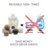 Friendsheep Wool Dryer Balls, 6-Pack, XL, Organic, Premium, Reusable, Cruelty-Free, Handmade, Fair Trade, Lint-Free, Fabric Softener, Brown and Beige - Natural Mystic view 3