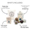 Friendsheep Wool Dryer Balls, 6-Pack, XL, Organic, Premium, Reusable, Cruelty-Free, Handmade, Fair Trade, Lint-Free, Fabric Softener, Brown and Beige - Natural Mystic view 4