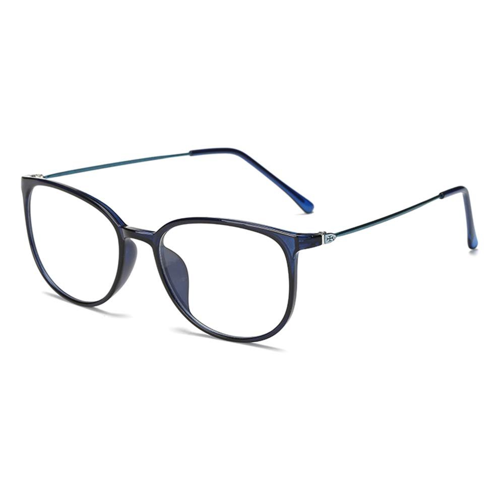 GEMSeven Ultra-Light Oval TR90 Myopia Glasses for Unisex Students