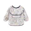 Vobozeany Baby Bib with Long Sleeves, Cotton Waterproof Bib for Feeding, Painting and Crafts view 1
