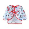 Vobozeany Baby Bib with Long Sleeves, Cotton Waterproof Bib for Feeding, Painting and Crafts view 2