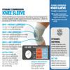 Thermoskin Dynamic Compression Breathable Knee Sleeves for Stiffness and Pain Relief, Men & Women, L/XL view 4