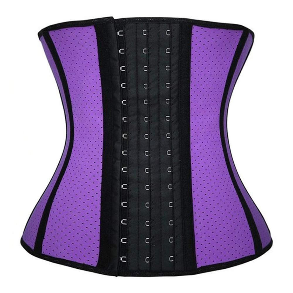 E-girl Women's Underbust Waist Trainer, Steel-Boned Rubber, Purple, Size 46