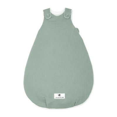 Julius Zöllner Baby Sleeping Bag, Quilted Muslin, 2.5 TOG, Size 62/68, Green