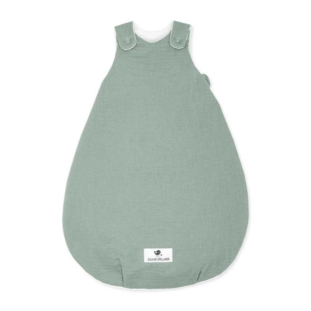 Julius Zöllner Baby Sleeping Bag, Quilted Muslin, 2.5 TOG, Size 62/68, Green