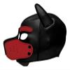 Spike Neoprene Puppy Hood - Red view 3