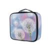 White Blue Butterfly Dandelion Makeup Bag with Zipper, Toiletry Organizer with Adjustable Dividers view 2