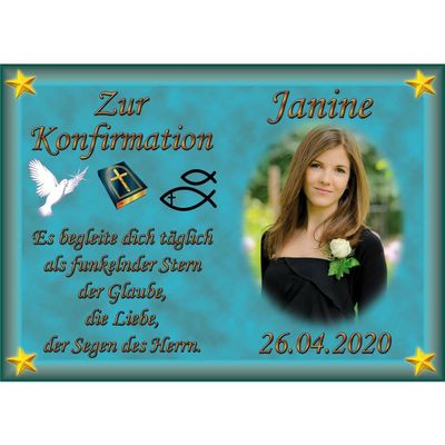 Confirmation Photo Cake Topper, DIN A4, K23