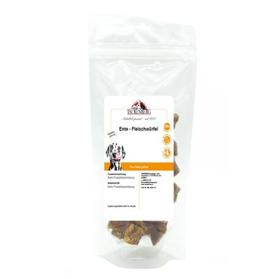 TACKENBERG 10 x 250 g Duck Meat Cubes for Dogs