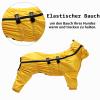 Geyecete Four-Legged Waterproof Dog Raincoat with Harness Opening, Yellow, XXXL view 3