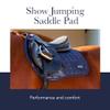LeMieux Wither Relief Jump Pad Navy/Silver Saddle Pad, Full view 3