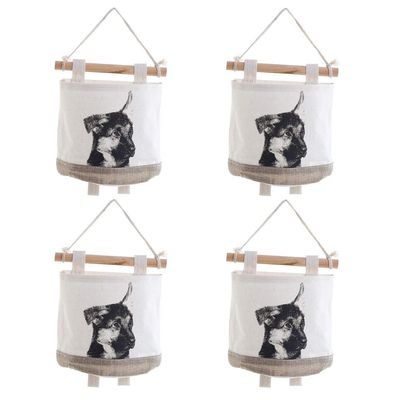 Dooxi Hanging Storage Pocket Organizer, 4-Pack, Style #2