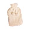 Garden Mile 2 L Natural Rubber Hot Water Bottle with Arran Knit Faux Fur Cover view 2