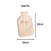 Garden Mile 2 L Natural Rubber Hot Water Bottle with Arran Knit Faux Fur Cover view 3