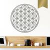 WANDKINGS Wall Decal, Flower of Life, 100 x 100 cm, Gold, Choose from 5 Sizes & 35 Colors view 1