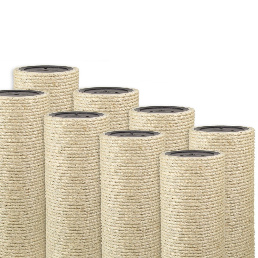 Kratzbaumland 15 cm Deluxe Sisal Post, 8 mm Sisal Rope, M8 Thread