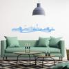 WANDKINGS Wall Decal – Düsseldorf Skyline – 220 x 51 cm – Light Blue – Choose from 6 Sizes & 35 Colors view 2