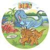 Dekora 145093 Dinosaur Cake Topper, Wafer Rice Paper, 20 cm view 1