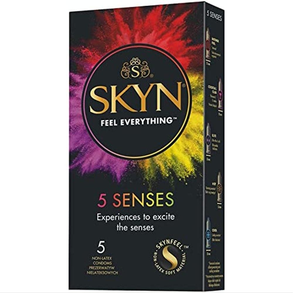 SKYN 5 Senses Latex-Free Sensoprene Condom Mix