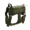 Enhome Tactical Dog Vest Harness, 1000D Heavy Duty Molle, Army Green view 1