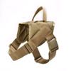 EnHome Service Dog Tactical Harness Vest, 1000D Heavy-Duty MOLLE, L, Black view 3