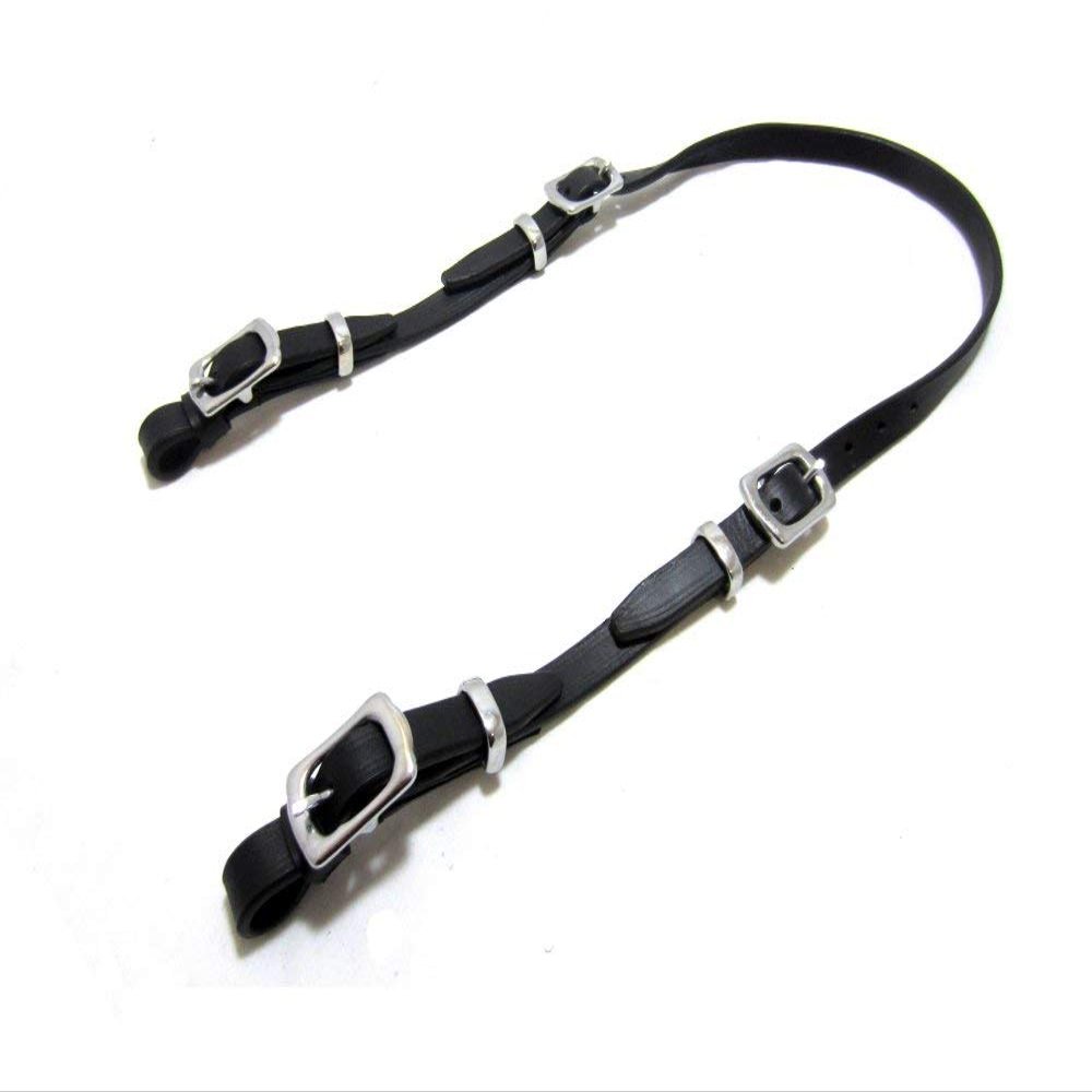 PS Pferdeartikel Baroque Kerru Bridoon Strap, Natural with Gold Hardware