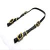 PS Pferdeartikel Baroque Kerru Bridoon Strap, Natural with Gold Hardware view 2