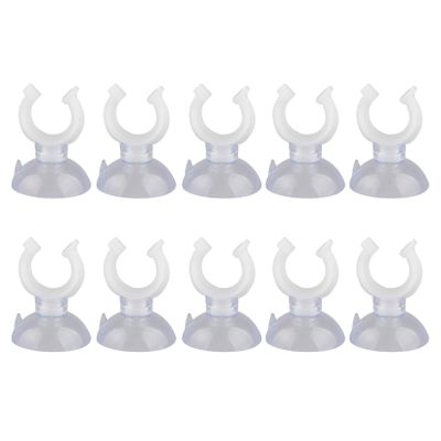 HALJIA Aquarium Suction Cups, 15 mm, for Air Hoses, White, 10 Pack