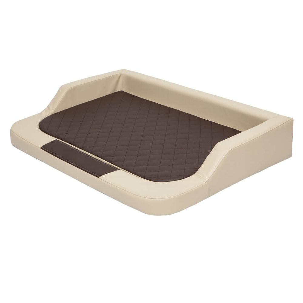 millybo MEDICO Lux Orthopedic Dog Mattress, Beige/Brown, 120 x 80 x 19 cm