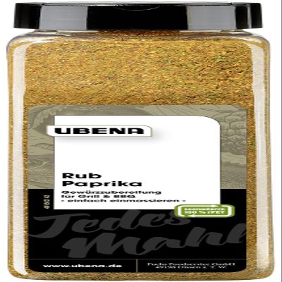 Ubena Foodservice Paprika Rub Seasoning Blend, 550 g Spice Shaker