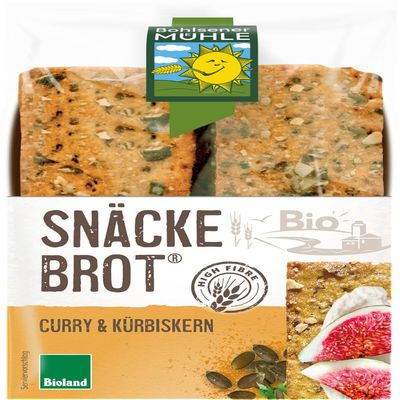 snäckebrot Curry & Pumpkin Seeds, 200 g