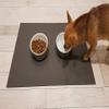 SanoZoo Bowl Mat, OEKO-TEX – Made in Germany – Cat Feeding Mat, 70 x 120 cm, Black view 4