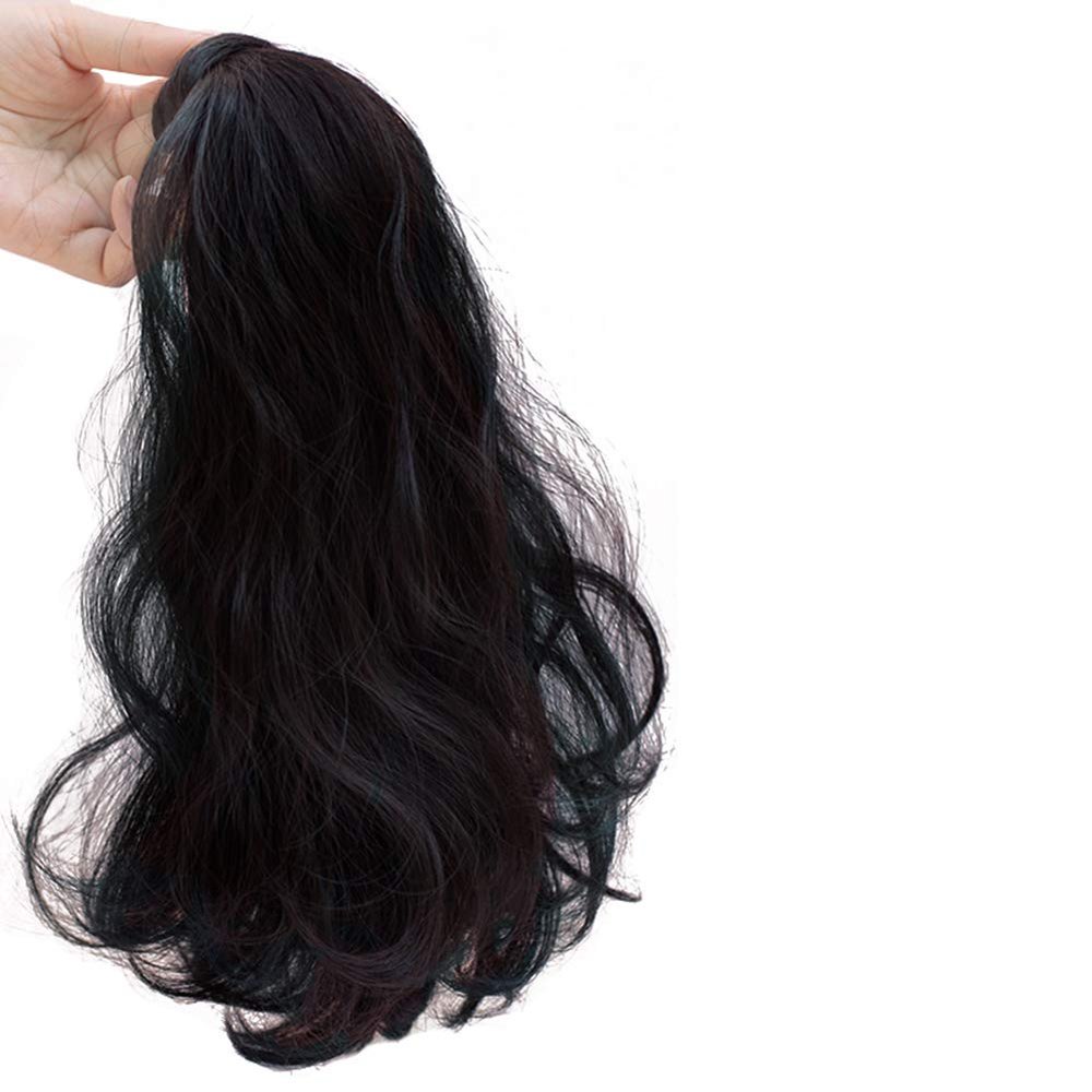 Wavy Ponytail Hairpiece, Size M, Black