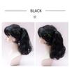 Wavy Ponytail Hairpiece, Size M, Black view 3