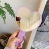 Lurrose Heart-Shaped Hand Mirrors, 3 Count, Single-Sided view 3