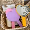 Lurrose Heart-Shaped Hand Mirrors, 3 Count, Single-Sided view 4