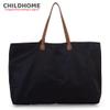 Childhome Family Bag Diaper Bag, Travel/Weekender Bag, Large Capacity, Removable Pouch, Black/Gold view 2